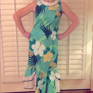 🌺🌴 Magnificent Vintage Hawaiian Dress by GoodTimes Hawaii - Mint! - M 🌴🌺